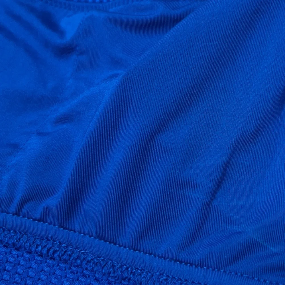 New Aerie Textured Blue Minimalist Pullover Padded Bralette